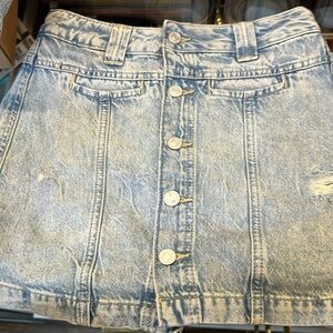 Free People Denim Skirt Skort